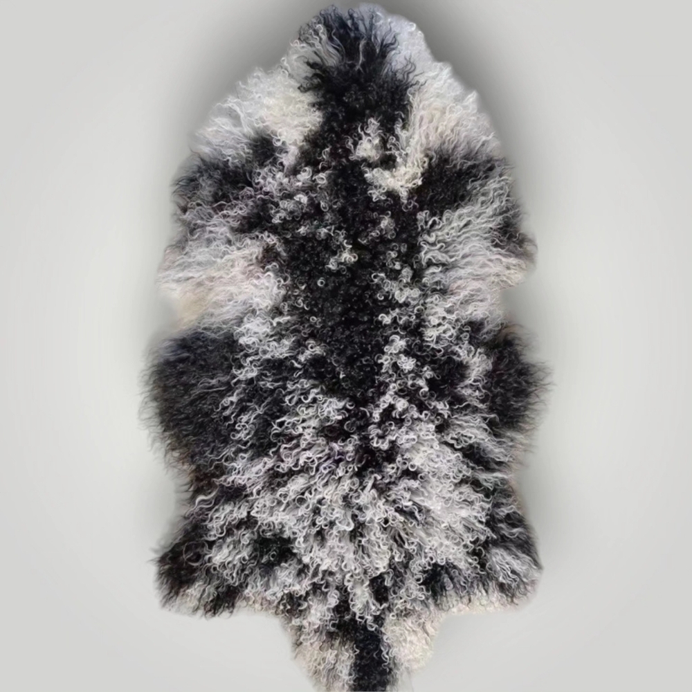 MUST HAVE! Luxury Tibet Mongolian Sheepskin Decorative Throw or Warming Blanket - Picture 11 of 16